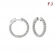 7 Pointer diamond hoop earrings