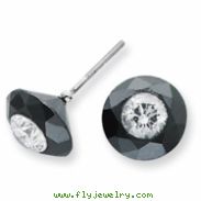 8.50ct. White Night Diamond Stud Earrings AA Quality
