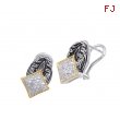 Alesandro Menegati 14K Accented Sterling Silver Earrings with Diamonds
