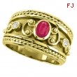 Byzantine Ruby & Diamond ring 