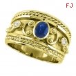 Byzantine Sapphire & Diamond ring 