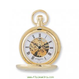 Charles Hubert 14k Gold-plated Pocket Watch