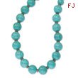 Copper-tone Aqua Beads 16