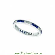 Diamond & sapphire eternity ring