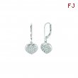 Diamond heart earrings