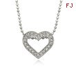 Diamond Heart Pendant w/Chain