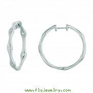 Diamond hoops earrings