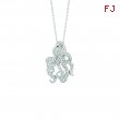 Diamond octopus necklace