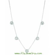 Diamond square necklace