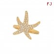 Diamond starfish ring