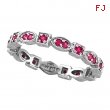 Eternity Pink Sapphire Stack Band