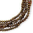Gold Freshwater 5.5-6mm Cultured Pearls 100 '' Single Strand