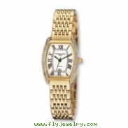Ladies Charles Hubert Gold-plated Crystal Bezel 25mm Watch