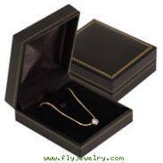 Leatherette Flat Pendant Goldtrimmed Box