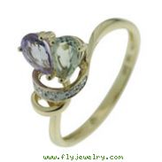 Mulitcolor Stone Diamond Ring