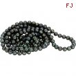 N A 8- 72 Necklace (no Clasp) 72.00 Inch Freshwater Cultured Black Pearl Rope