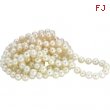 N A 8- 72.00 Inch Freshwater Cultured White Pearl Rope