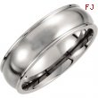 NONE SIZE 08.00 07.50 MM POLISHED GROOVED BAND