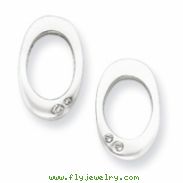 SS White Ice .015ct. Diamond Earrings