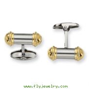 Stainless Steel 24k Gold Plating Cuff Links