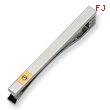 Stainless Steel 24K Gold-plating Diamond Accent Tie Bar