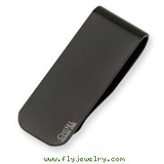 Stainless Steel Black Plated Money Clip