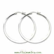 Stainless Steel Polished 50mm Hoop Earrings