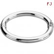 Sterling 07.00 Inch Silver Hinged Bangle