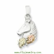 Sterling Silver & 12K Small Horsehead Necklace chain