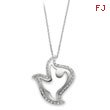 Sterling Silver & Cubic Zirconia Amazing Peace 18