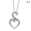 Sterling Silver & Cubic Zirconia Journey Of Friendship 18