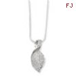 Sterling Silver & CZ Polished Fancy Necklace chain
