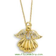 Sterling Silver & Gold-plated Angel Of Remembrance 18" Necklace
