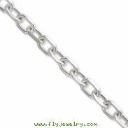 Sterling Silver 18inch Solid Polished Fancy Link Necklace chain