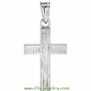 Sterling Silver 20.00X13.00 MM Polished CROSS PENDANT