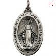 Sterling Silver 20.50X14.76 MM,MIRACULOUS MEDAL Miraculous Medal W/out Chain