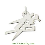 Sterling Silver "Hayabusa" Kanji Chinese Symbol Charm