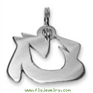 Sterling Silver "Heart" Kanji Chinese Symbol Charm