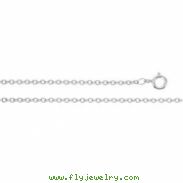 Sterling Silver 24.00 INCH SOLID CABLE CHAIN Solid Cable Chain