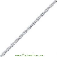 Sterling Silver 2.45mm Loose Rope Chain