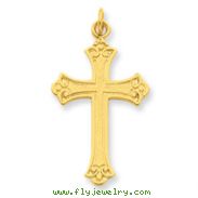 Sterling Silver 24K Gold Plated Cross Pendant