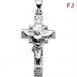 Sterling Silver 29.00X16.50 MM Polished CRUCIFIX PENDANT