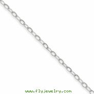 Sterling Silver 3.00mm Link Chain anklet