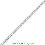 Sterling Silver 3.2mm Oval Rolo Chain Bracelet