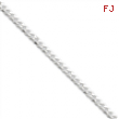 Sterling Silver 3.5mm Curb Chain bracelet