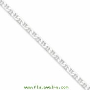 Sterling Silver 3.75mm Flat Anchor Chain bracelet