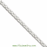 Sterling Silver 4.25mm Byzantine Chain bracelet
