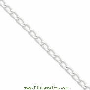 Sterling Silver 5.1mm Open Link Chain bracelet