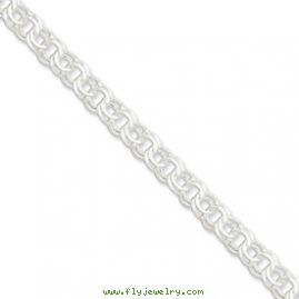 Sterling Silver 7.6mm Charm Link