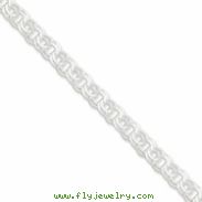Sterling Silver 7.6mm Charm Link bracelet